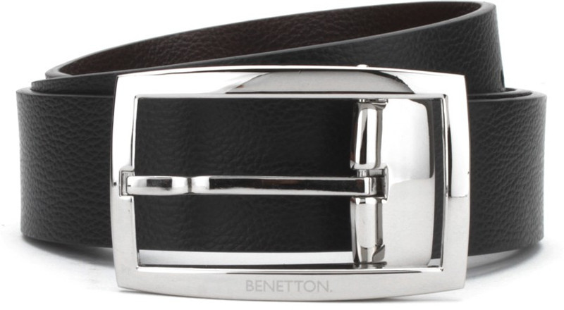 United Colors of Benetton Men Brown, Black Genuine Leather Reversible Belt United Colors of Benetton Men Brown, Black Genuine Leather Reversible Belt