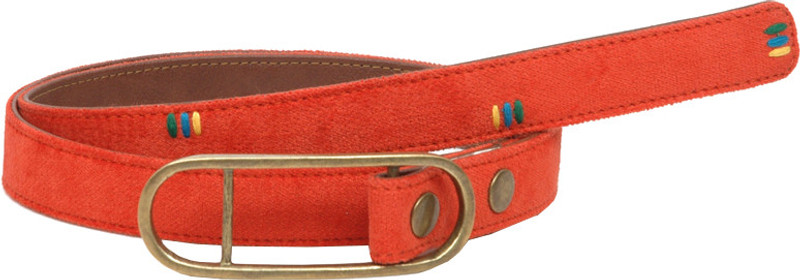 Baggit Women Casual Orange Genuine Leather, Metal Belt Baggit Women Casual Orange Genuine Leather, Metal Belt