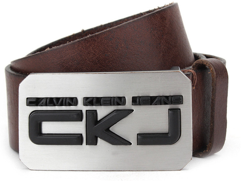 Calvin Klein Men Brown Metal Belt Calvin Klein Men Brown Metal Belt