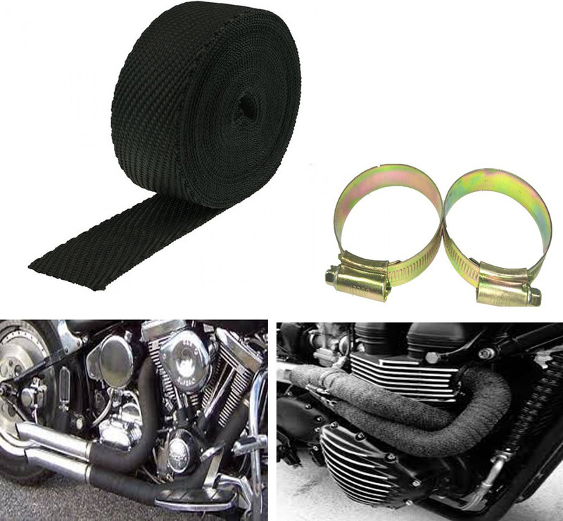 Amazers Choice 1024 Silencer Wrap for heat protection Bike Exhaust Heat Shield