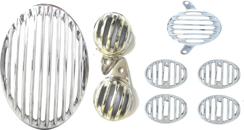 Capeshoppers CR004107 Bike Headlight Grill(Silver)
