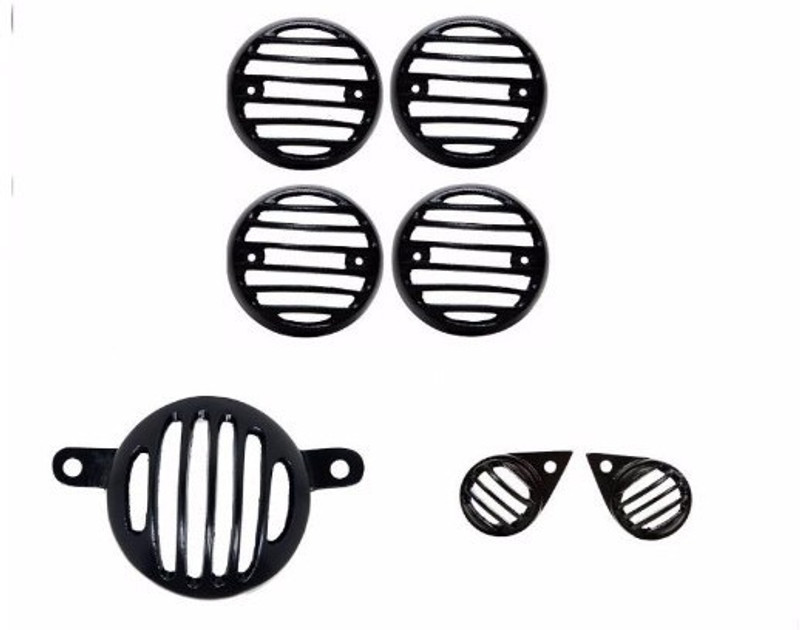 Bikers World GC25 Bike Headlight Grill(Black)
