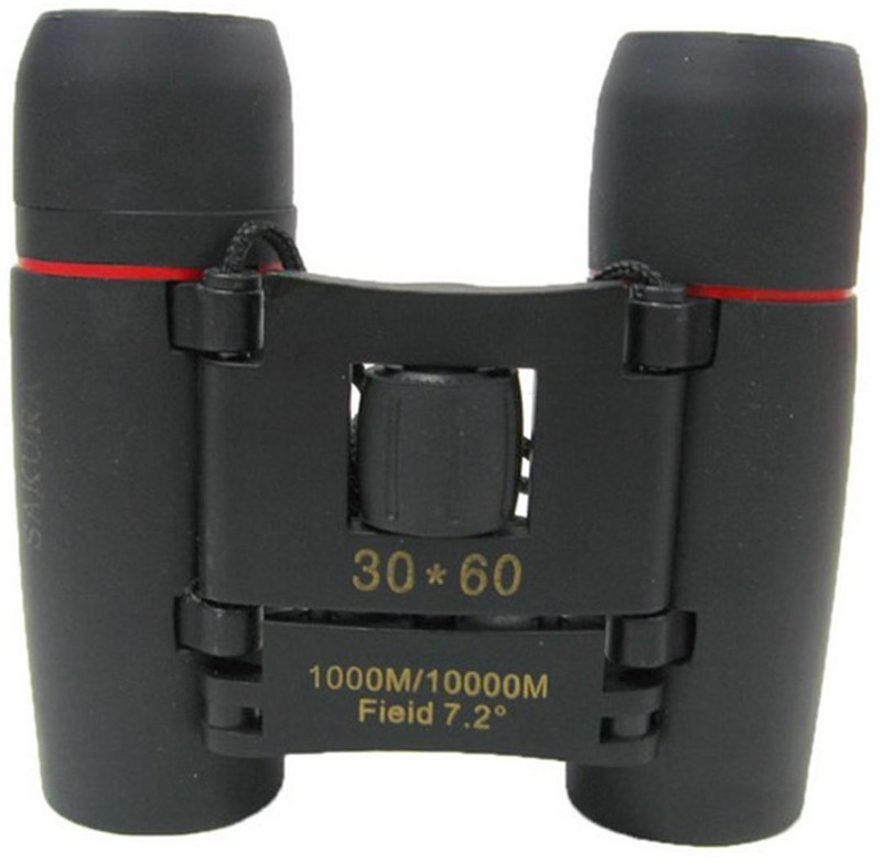 ProSmart SAKURA 30 x 60 Zoom Mini DAY & NIGHT Vision Foldable Refration Binoculars(15 mm, Black) RS.599 (57.00% Off) - Flipkart