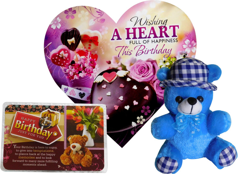 Siddhi Gifts Birthday Gifts For Girls - Birthday Greeting Card, Birthday Quotation, Soft Teddy(Set of 3) Siddhi Gifts Birthday Gifts For Girls - Birthday Greeting Card, Birthday Quotation, Soft Teddy(Set of 3)