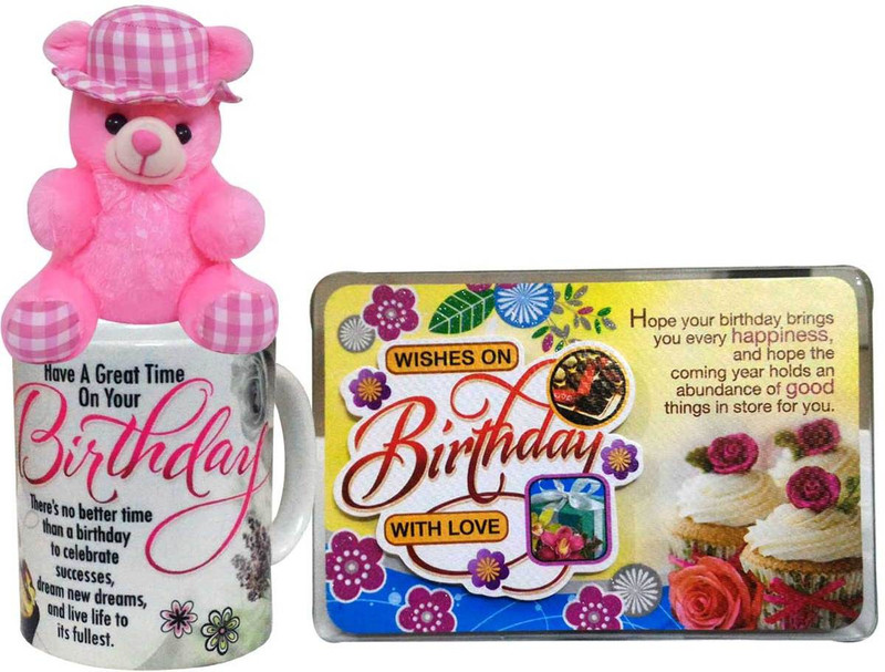 Saugat Traders Birthday Gift Combo - Soft Teddy, Birthday Quotation & Coffee Mug(Set of 3) Saugat Traders Birthday Gift Combo - Soft Teddy, Birthday Quotation & Coffee Mug(Set of 3)