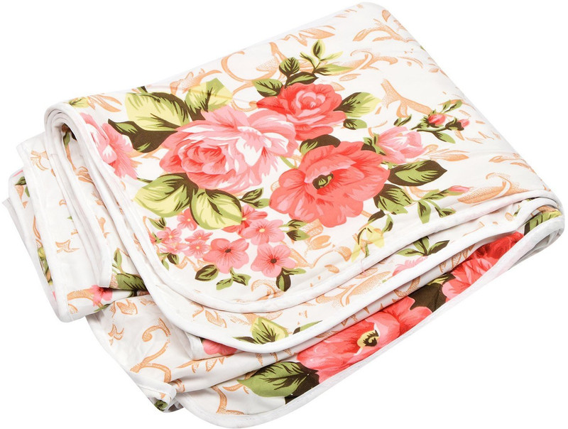 svt Floral Single Dohar(Poly Cotton, Multicolor)