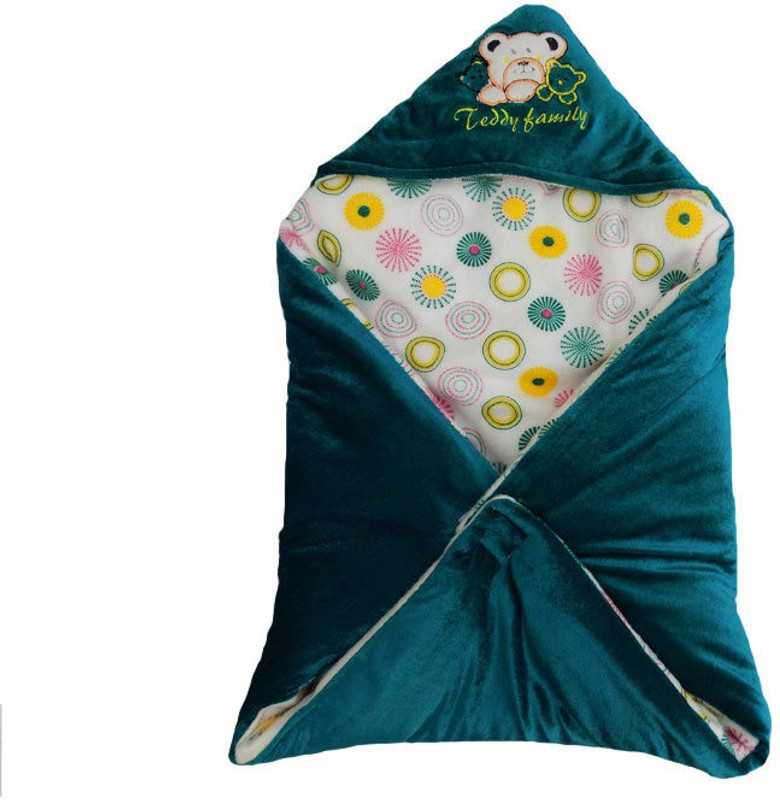 Gargshope Cartoon Crib Coral Blanket(Polyester, Dark Green) Gargshope Cartoon Crib Coral Blanket(Polyester, Dark Green)