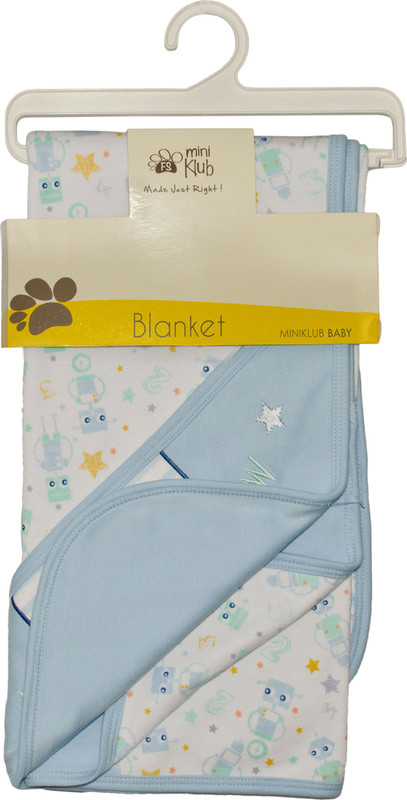 FS MINI KLUB Abstract Single Blanket(Cotton, Cool Blue) FS MINI KLUB Abstract Single Blanket(Cotton, Cool Blue)