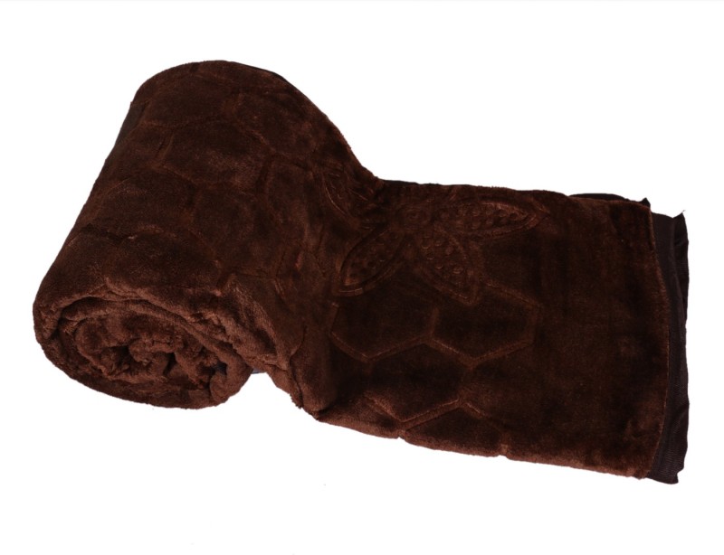 IndiStar Floral Single Mink Blanket(Microfiber, Brown) RS.599 (77.00% Off) - Flipkart