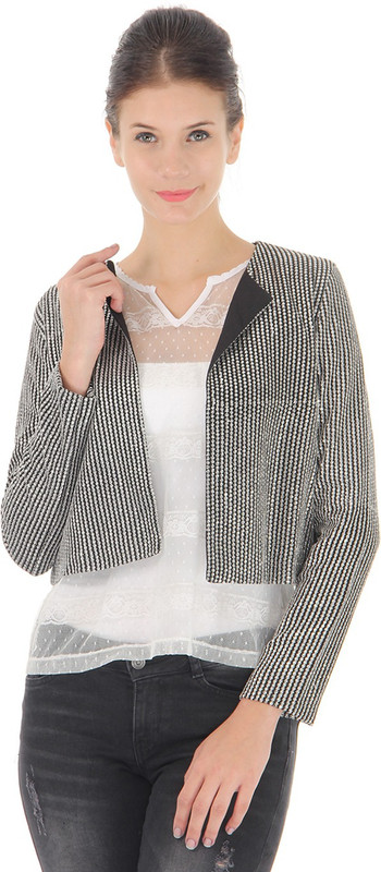 Vero Moda Embellished Single Breasted Casual Women Blazer(Silver)