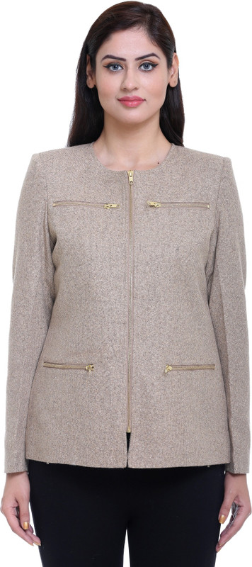 Trufit Solid Single Breasted Casual Women Blazer(Multicolor)