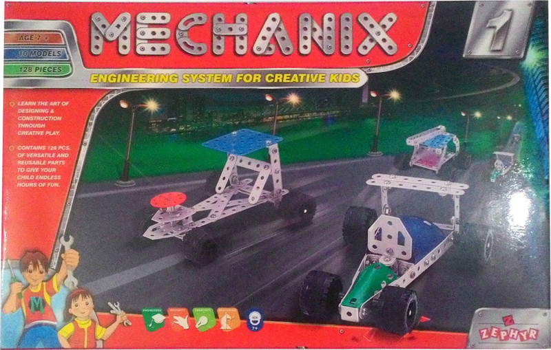 Zephyr Mechanix (128 Pcs)(Multicolor)