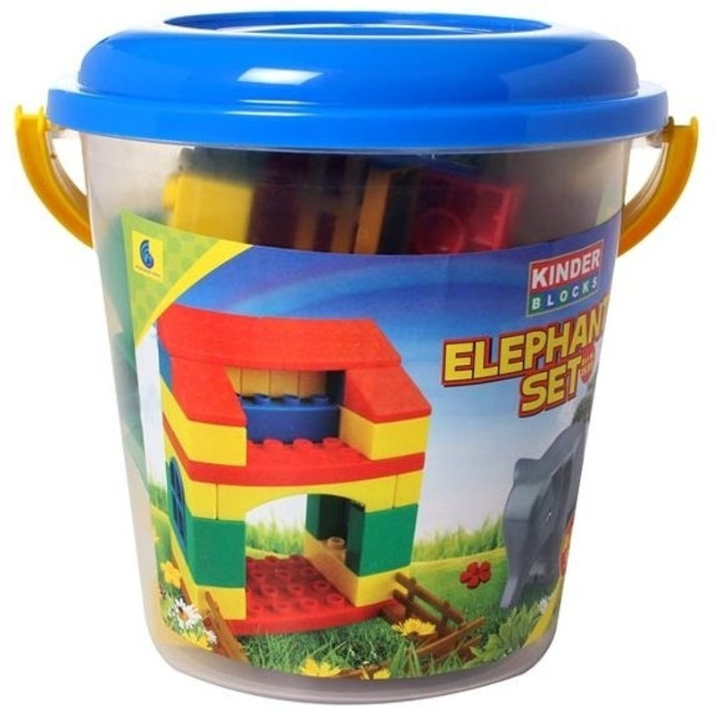 Peacock Kinder Blocks Elephant Set Block Game(Multicolor)