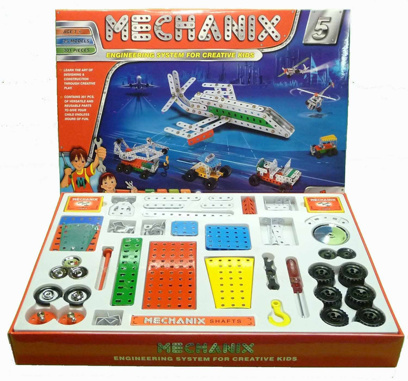 Zephyr Mechanix 5 engineering system for creative kids(Multicolor)