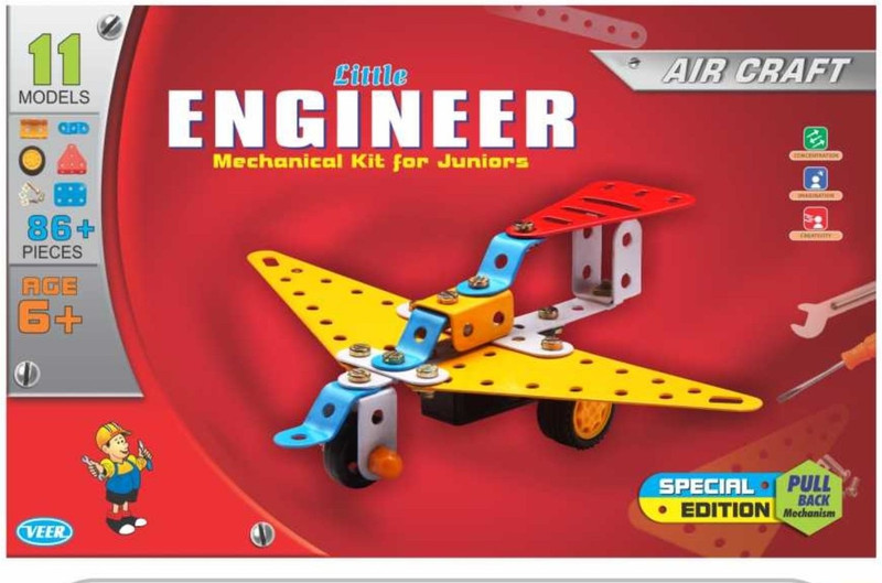Ratnas Little Engineer Air Craft(Multicolor)