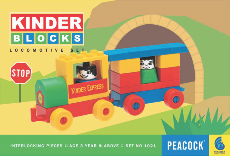 Peacock Locomotive Set(Multicolor)