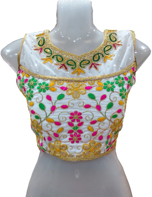 Alankar Textiles Boat Neck Women Blouse