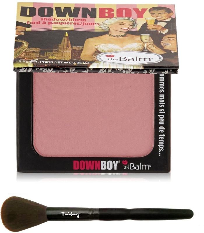 The Balm DownBoy Shadow/Blush w/Twinbeauty Brush(Pink)