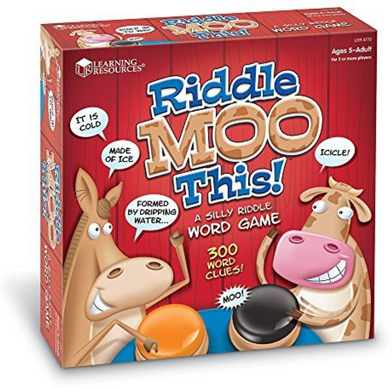 Learning Resources Riddle Moo This A Silly Riddle Word Board Game