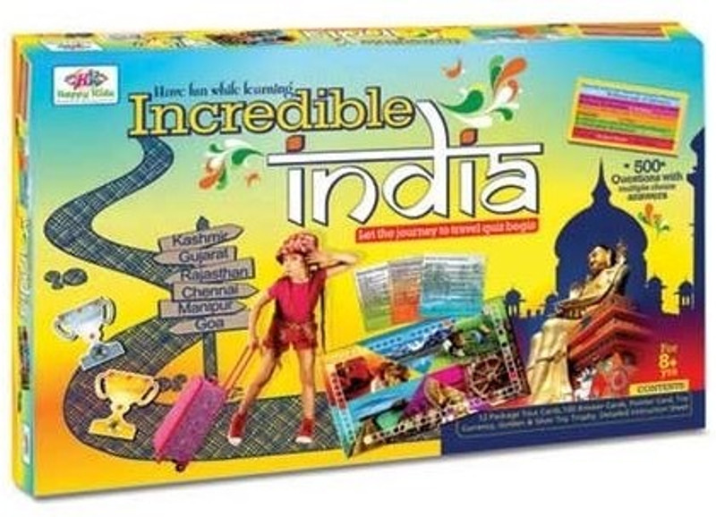 Giftoscope Incredible India the Travel Quiz Board Game