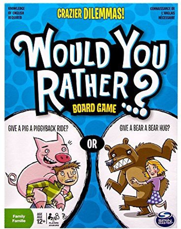 Spin Master Games Would You Rather Crazier Dilemmas Board Game