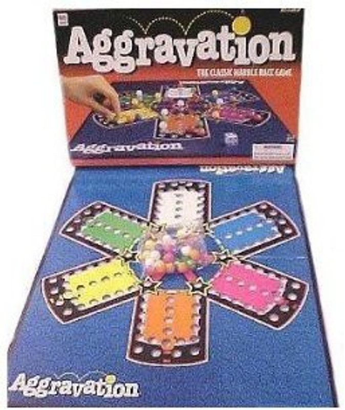 Lakeside 1999 Aggravation Milton Bradley (Short Boxno White Er) Board Game