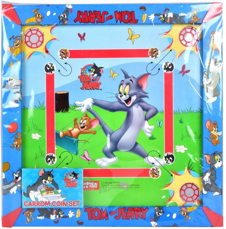 Kreative Kids Tom and Jerry-Carrom Board Game