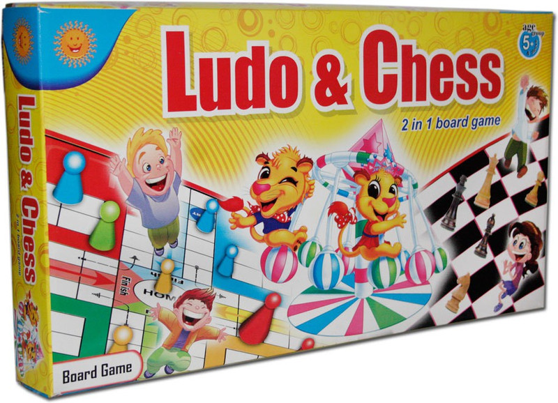 Sun Enterprises Ludo And Chess 2 In 1 Board Game