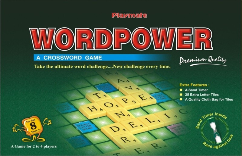 Playmates Toys Word Power Premium Word Games Board Game