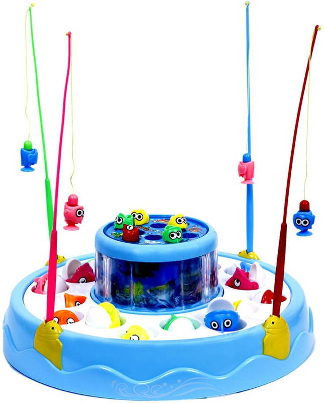 VT Fish Catching Game for Upto four Players ( Color Assorted ) Board Game