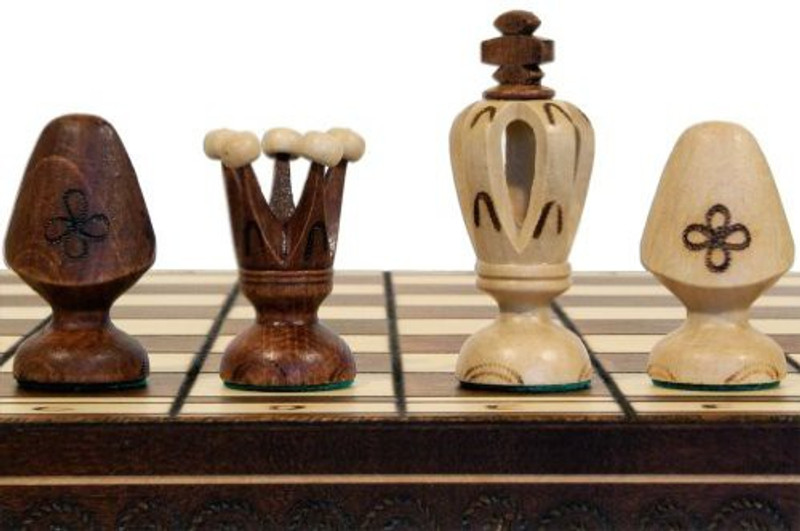 Wegiel Chess Set Royal 48 European Wood International Handcrafted Board Game