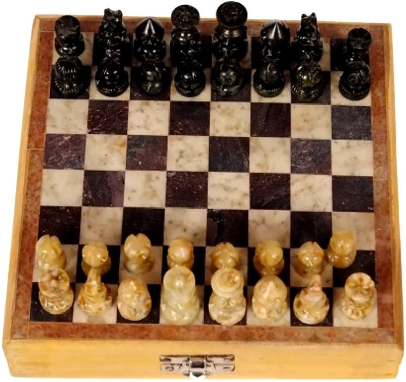 Anshul Fashion Real Makrana Marble Handicraft Game 10 inch Chess Board(Brown) RS.850 (71.00% Off) - Flipkart