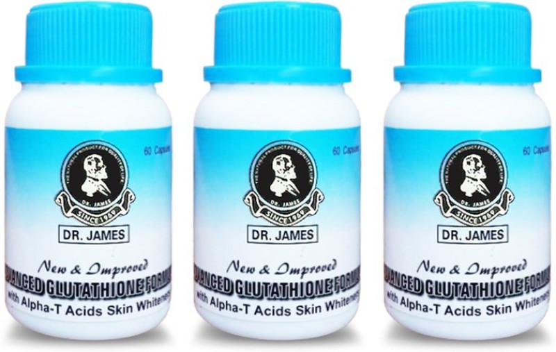 Dr. James Glutathione skin whitening pills (60 g) (Pack of 3)(60 g)