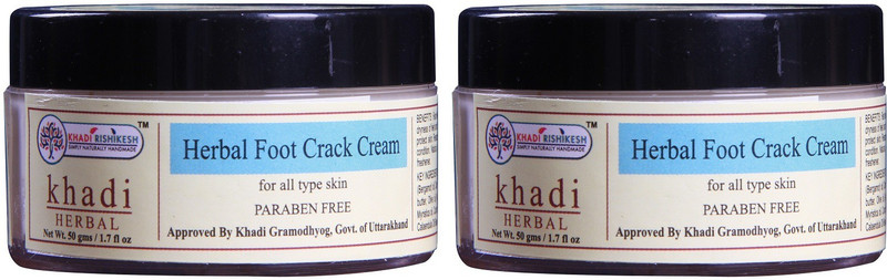 Khadi Rishikesh Herbal Natural Foot Crack Cream Pack of 2(100 g)