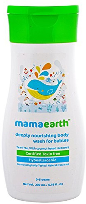 Mamaearth Deeply Nourishing Body Wash for Babies(200 ml)