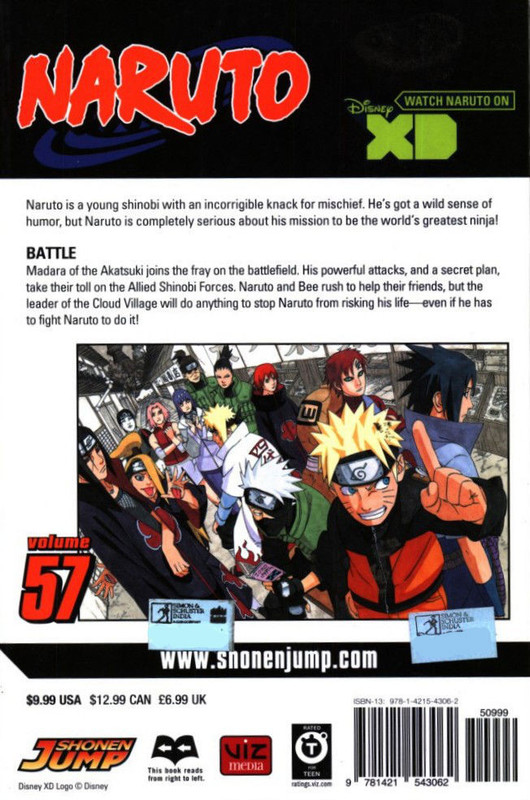 Naruto Vol 57 English Paperback Kishimoto Masashi Buy