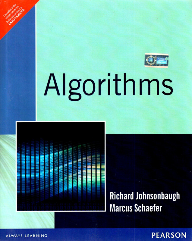 Algorithms 01 Edition 01 Edition(English, Paperback, Richard Johnsonbaugh, Marcus Schaefer)