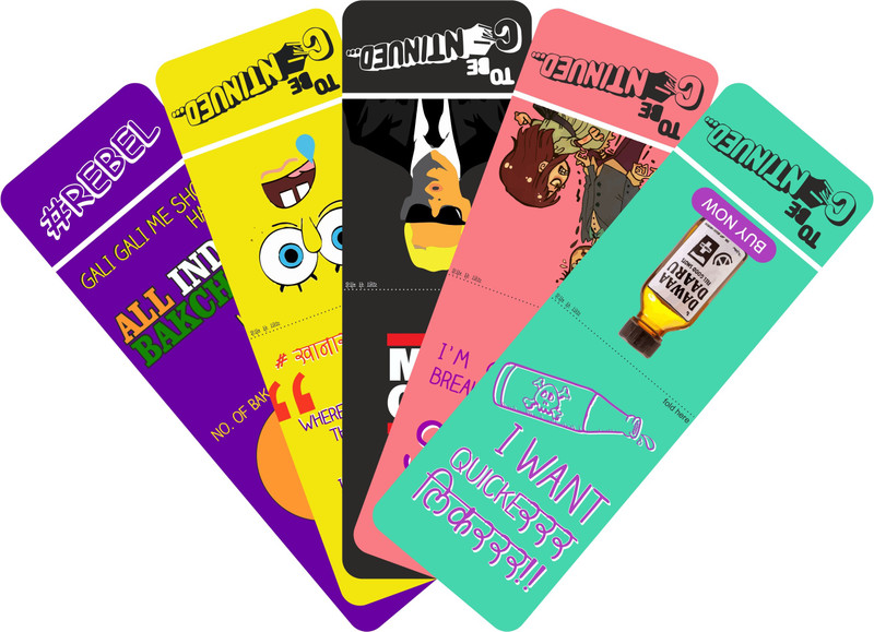 To Be Continued Pack of 5 (3) Paper Bookmark(Colorfull, Multicolor) RS.135 (45.00% Off) - Flipkart