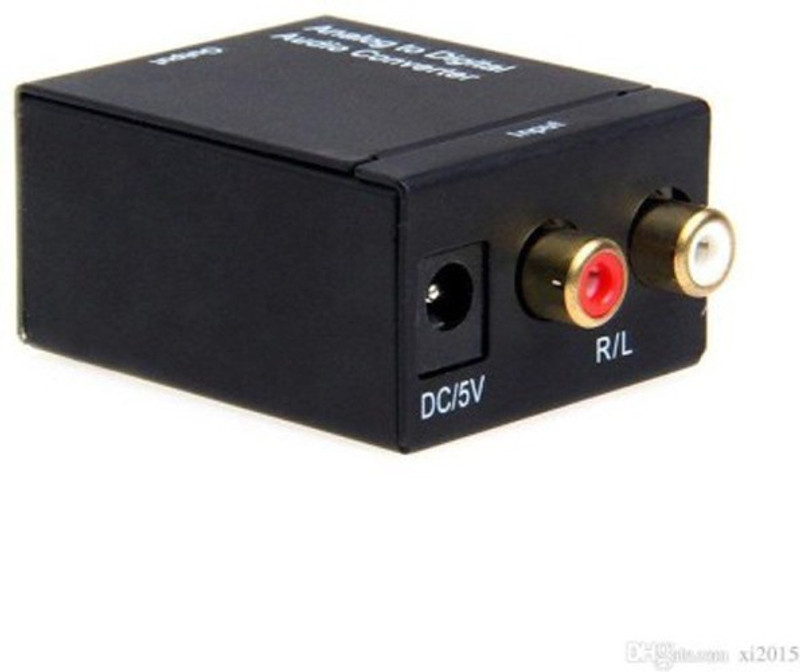 Divinext Digital Optical Coaxial Optical to Analog RCA Audio Converter+Adapter Boom Box(Black)