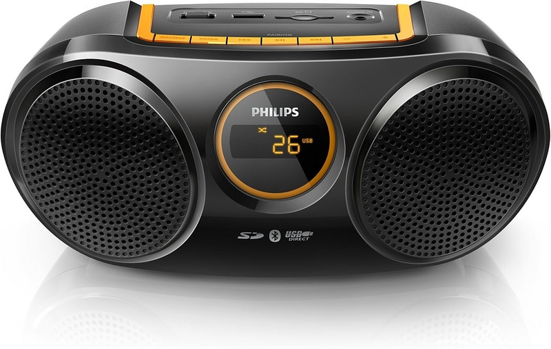 Philips AT10 Bluetooth USB Direct SD FM Digital Tuner Boom Box