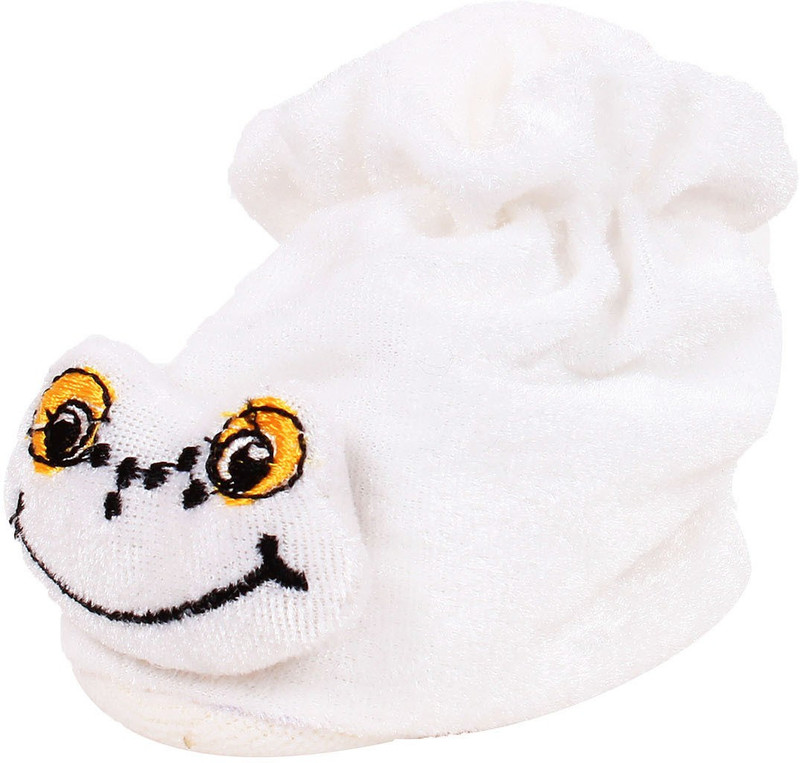 Ole Baby Smart Froggy Soft Velvet Furry Friend Smiling Cartoon Booties(Toe to Heel Length - 10 cm, White)