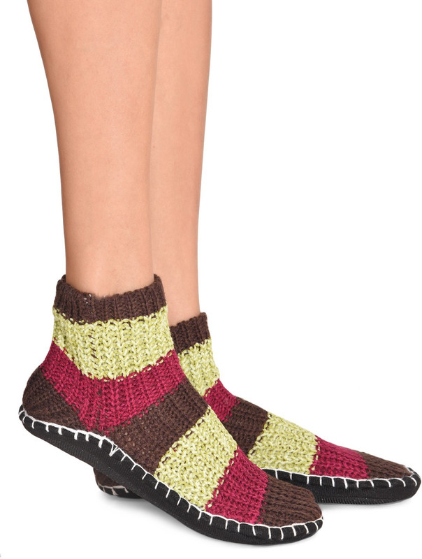 Senora LBT-4 CHOCO GREEN Booties(Toe to Heel Length - 24 cm, Brown)