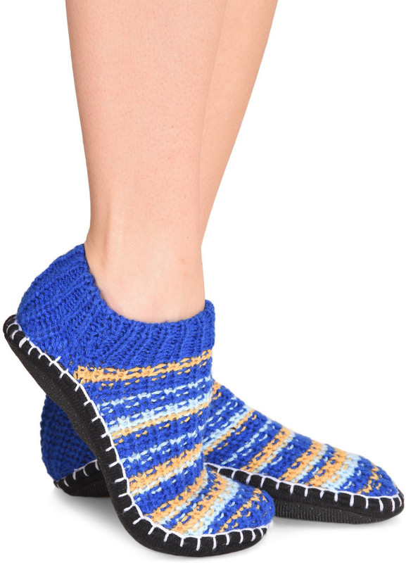 Senora LBT-3 BLUE Booties(Toe to Heel Length - 24 cm, Blue)