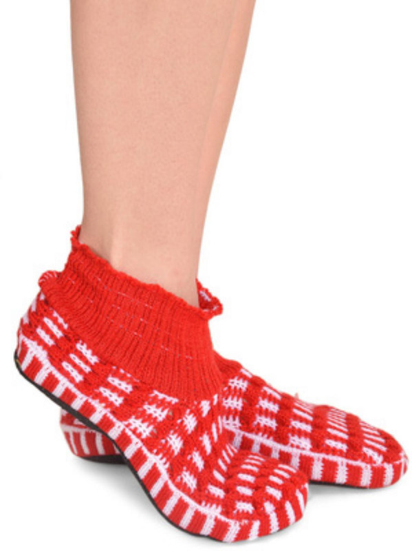 Senora BTF-9 RED Booties(Toe to Heel Length - 24 cm, Red)