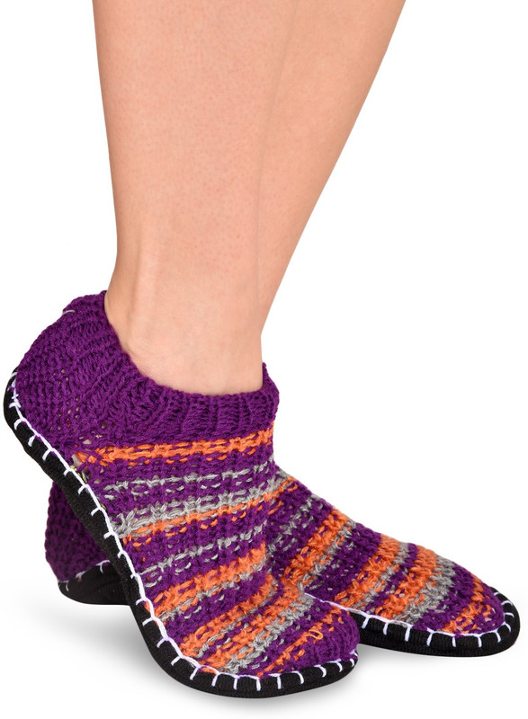 Senora LBT-3 D.PURPLE Booties(Toe to Heel Length - 24 cm, Purple)