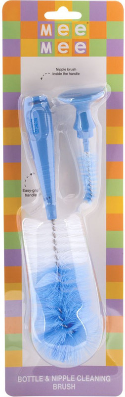 MeeMee Bottle & Nipple Cleaning Brush(Blue)