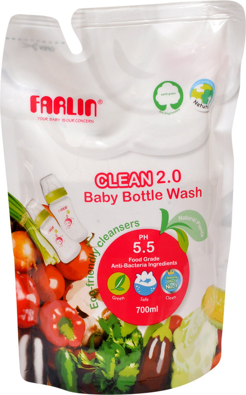 Farlin Natural Baby Liquid Cleanser Refill 700 ML(White)