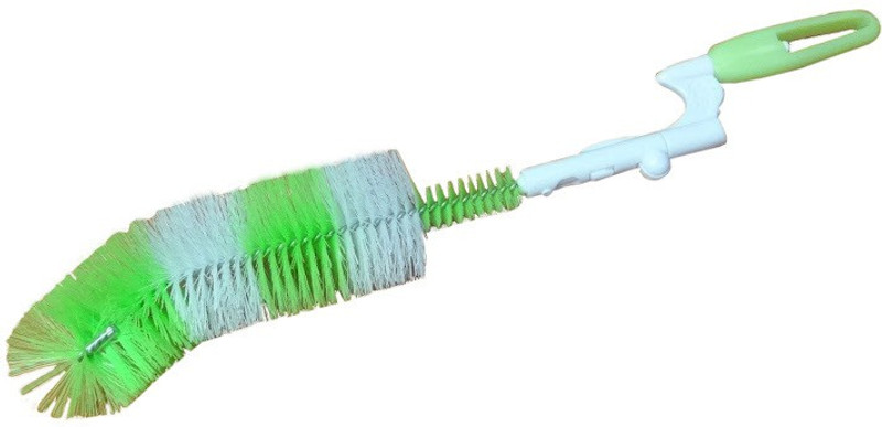 HOKIPO Curved Cleaning Brush with Folding Handle(Multicolor)