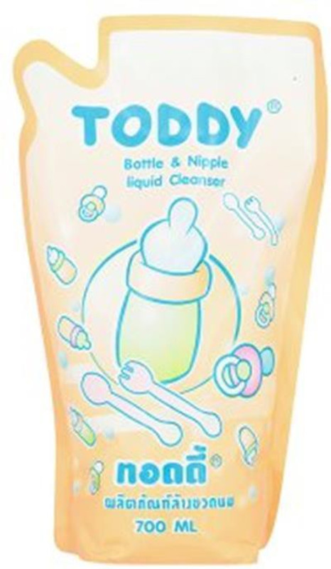 Baby Bucket Toddy Bottle & Nipple Liquid Cleanser - 700ml(Orange)