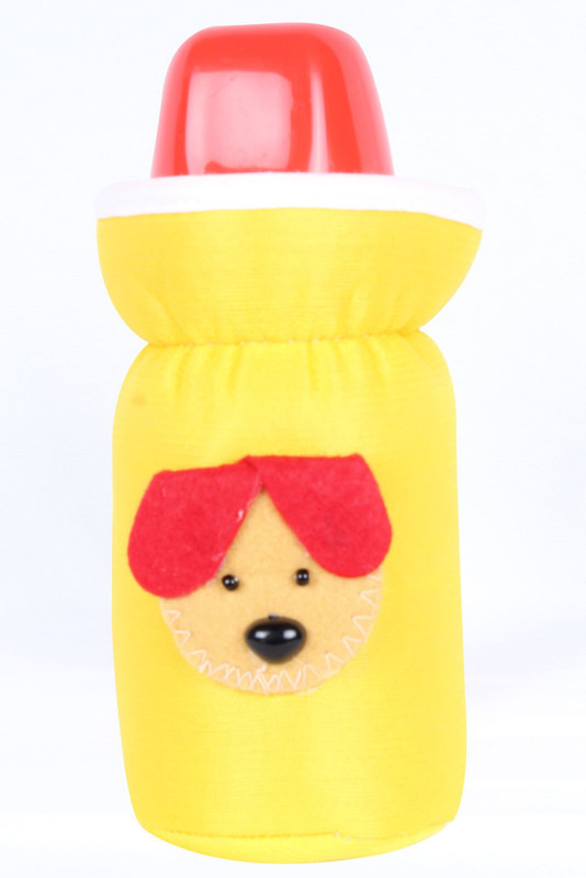 Ole Baby Popup Dog Small Bottle Cover(Yellow)